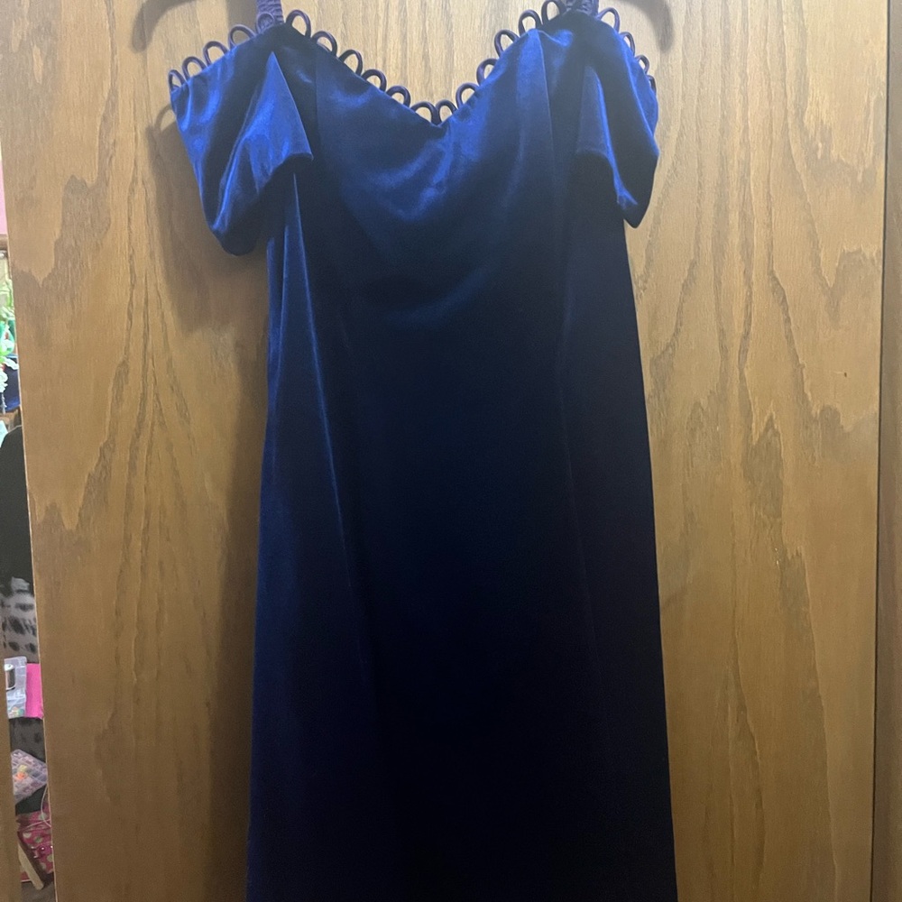 Vintage Jodi Michaels Blue Sheath Mini Dress
